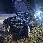Wypadek na DK19 w Tylawie. Samochód wjechał w nocy do rowu
